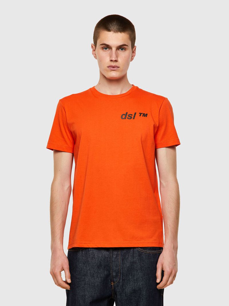 Camisetas Diesel T-Diegos-B5 Homem - Laranja VBRSY-9415